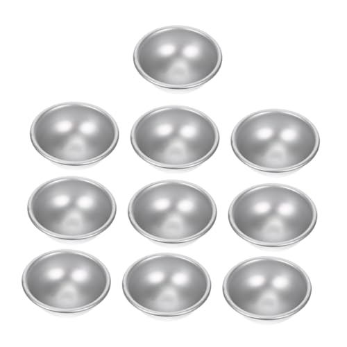 Holibanna 10 Stück Teiliges Aluminiumlegierung Halbkreis Badekugel Formen Glatte DIY Badebomben Form für Handgemachte Badeperlen Kugeln Mittlere Einfache Handhabung für Kreative Holibanna 10 Stück Teiliges Aluminiumlegierung Halbkreis Badekugel Formen Glatte DIY Badebomben Form für Handgemachte Badeperlen Kugeln Mittlere Einfache Handhabung für Kreative von Holibanna
