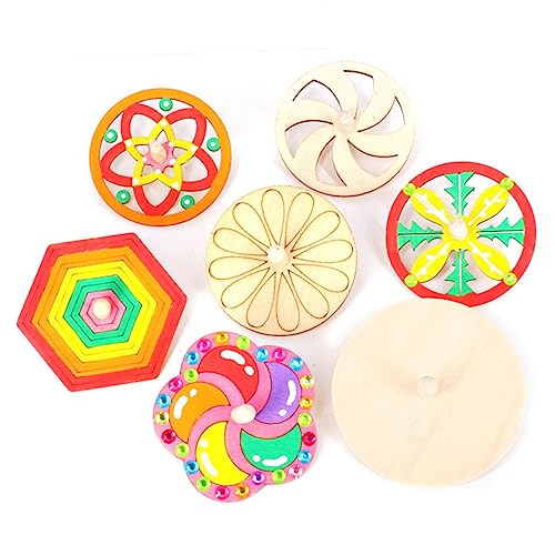 Holibanna 10 Stück Teiliges DIY Holz zum Bemalen Sicherer Naturholz für Fördert Kreativität Feinmotorik und Hand Auge Koordination Lernspielzeug für Jungen und Mädchen von Holibanna