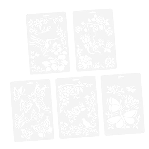 Holibanna 10 Stück Teiliges Diy Malvorlagen für Wiederverwendbare Zeichenschablonen Kreative Bastelwerkzeuge für Malszenen und Partys Sicher und Einfach zu Reinigen von Holibanna