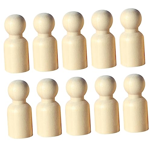 Holibanna 10 Stück Teiliges Diy Mini Holzfiguren zum Bemalen Unvollendete Peg Dolls für Kreative Bastelprojekte für Dekoration für Zuhause und Events Holibanna 10 Stück Teiliges Diy Mini Holzfiguren zum Bemalen Unvollendete Peg Dolls für Kreative Bastelprojekte für Dekoration für Zuhause und Events von Holibanna