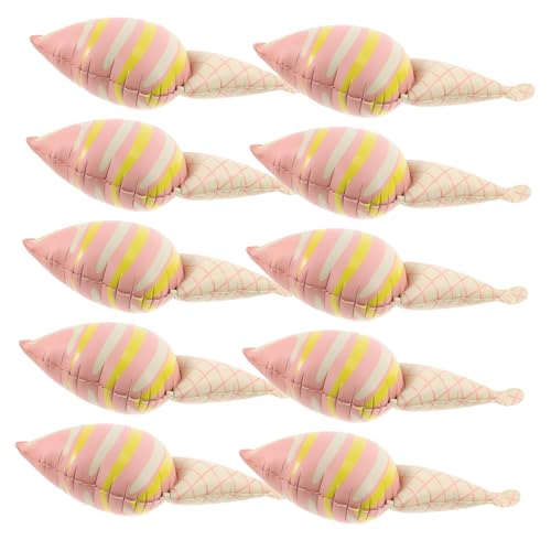 Holibanna 10 Stück Teiliges Eiscreme Folienballons in Mattem Rosa Ice Party Dekoration für Geburtstagsfeiern und Sommer Events Langlebige Aluminiumfolie Verspielte Eistütenform von Holibanna