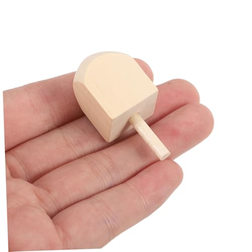 Holibanna 10 Stück Teiliges Hanukkah Holz Dreidel Unbemalt zum Bemalen DIY Chanukka Dekoration für Glatter Oberfläche Höhe für Party und Lernspaß von Holibanna
