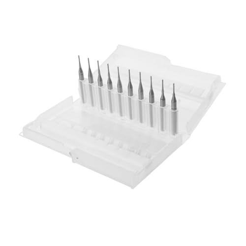 Holibanna 10 Stück Teiliges Hartmetall Fräsköpfe mit Schaft Präzisions-cnc Router Bits für Gravur Fräsen Pcb Holz Metall und Kunststoff Vielseitig Einsetzbar für Hobby und Profi von Holibanna