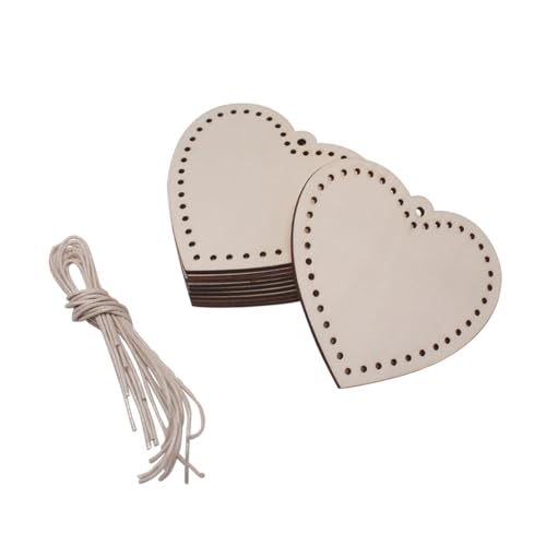 Holibanna 10 Stück Teiliges Herzförmige Holzscheiben mit Natürliche DIY Holzanhänger zum Bemalen und Basteln Glatte Oberfläche für Hochzeits Valentinstagsdeko Holibanna 10 Stück Teiliges Herzförmige Holzscheiben mit Natürliche DIY Holzanhänger zum Bemalen und Basteln Glatte Oberfläche für Hochzeits Valentinstagsdeko von Holibanna