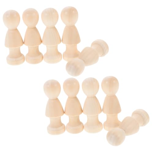 Holibanna 10 Stück Teiliges Holzfiguren zum Bemalen Unbemalte Hölzerne Steckpuppen DIY Bastelset für Erwachsene Kreative Holzpuppen zum Dekorieren und Gestalten Holzfiguren für Handarbeit Holibanna 10 Stück Teiliges Holzfiguren zum Bemalen Unbemalte Hölzerne Steckpuppen DIY Bastelset für Erwachsene Kreative Holzpuppen zum Dekorieren und Gestalten Holzfiguren für Handarbeit von Holibanna