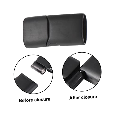 Holibanna 10 Stück Teiliges Magnetverschluss Sichere Armband Verschlüsse Glänzend Schwarz Geeignet für Lederbänder Flache Kordeln und Schmuck Rostfrei und Langlebig Holibanna 10 Stück Teiliges Magnetverschluss Sichere Armband Verschlüsse Glänzend Schwarz Geeignet für Lederbänder Flache Kordeln und Schmuck Rostfrei und Langlebig von Holibanna