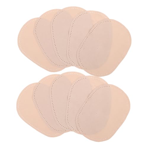 Holibanna 10 Stück Teiliges Ovale Weiche und Strapazierfähige Nähausbesserungs Patches aus Wildleder zum Aufnähen Ellbogen und Knie für Pullover Jeans und Jacken Verstärkt Kleidung von Holibanna
