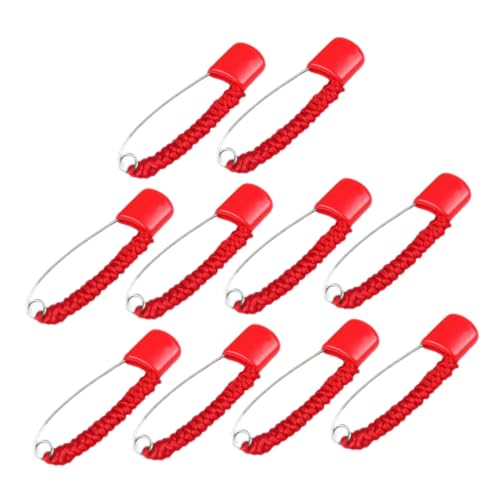 Holibanna 10 Stück Teiliges Rotes Sicherheitsbroschen Langlebigem Kindersicherem Verschluss Vielseitig Einsetzbar als Sicherheitsnadeln für Schwangere DIY basteln Schmuck und Wäscheclips Holibanna 10 Stück Teiliges Rotes Sicherheitsbroschen Langlebigem Kindersicherem Verschluss Vielseitig Einsetzbar als Sicherheitsnadeln für Schwangere DIY basteln Schmuck und Wäscheclips von Holibanna