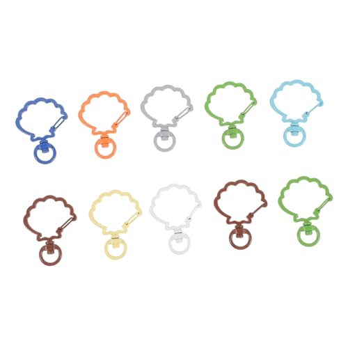 Holibanna 10 Stück Teiliges Rotierbare Schlüsselringe Metall für Handtaschen und Rucksäcke Multifunktionale Zubehör für DIY Dekorationen und Bastelprojekte von Holibanna