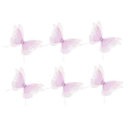 Holibanna 10 Stück Teiliges Schmetterling Applikationen Organza für Diy Kleidung und Haarschmuck zum Verzieren von Ohrringen Haarspangen und Mehr mit Feiner Textur und Dekorativem von Holibanna