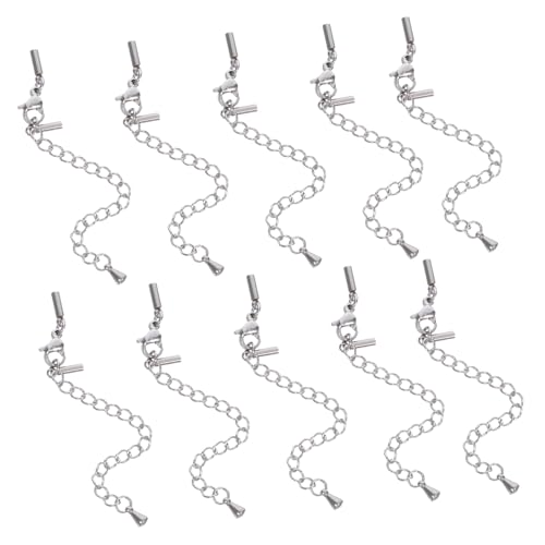 Holibanna 10 Stück Teiliges Schmuckketten Verlängerungsset mit Verstellbarer Langlebigem Einfacher Montage Modischem Design Geeignet für Halsketten und Armbänder für DIY Schmuckprojekte Holibanna 10 Stück Teiliges Schmuckketten Verlängerungsset mit Verstellbarer Langlebigem Einfacher Montage Modischem Design Geeignet für Halsketten und Armbänder für DIY Schmuckprojekte von Holibanna