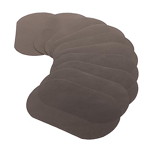 Holibanna 10 Stück Teiliges Set Bügelflicken Elliptisch Dunkelgrau Applikationen Sweatshirt Knie und Ellenbogen Patches Selbstklebend und Einfach Anzubringen Für Kleidung Reparatur und von Holibanna