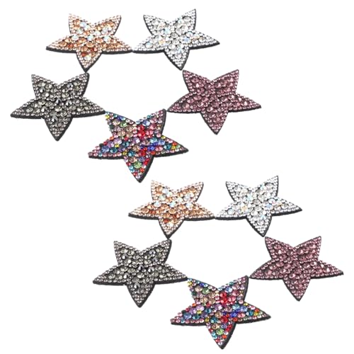 Holibanna 10 Stück Teiliges Stern Aufbügel Patches mit Strass Bunte DIY Stoffflicken zum Aufnähen für Kleidung Jeans Taschen Hüte zum Verzieren und Reparieren von Jacken und Pullovern Holibanna 10 Stück Teiliges Stern Aufbügel Patches mit Strass Bunte DIY Stoffflicken zum Aufnähen für Kleidung Jeans Taschen Hüte zum Verzieren und Reparieren von Jacken und Pullovern von Holibanna