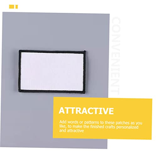 Holibanna 10 Stück Teiliges Weiße Sublimations patches zum Aufbügeln Blanke Bestickte DIY Applikationen für Hüte Individuell Bedruckbare Wärmepatches zur Mode Kleidungsdekoration von Holibanna