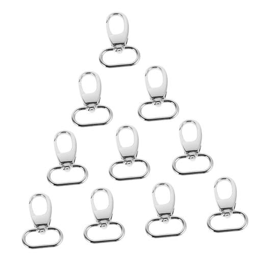 Holibanna 10 Stück Teiliges Zinklegierung Drehverschluss Schnapphaken für Schlüsselanhänger und Taschen Robuster Metallverschluss mit Innendurchmesser zum Basteln von DIY Schlüsselringen Holibanna 10 Stück Teiliges Zinklegierung Drehverschluss Schnapphaken für Schlüsselanhänger und Taschen Robuster Metallverschluss mit Innendurchmesser zum Basteln von DIY Schlüsselringen von Holibanna