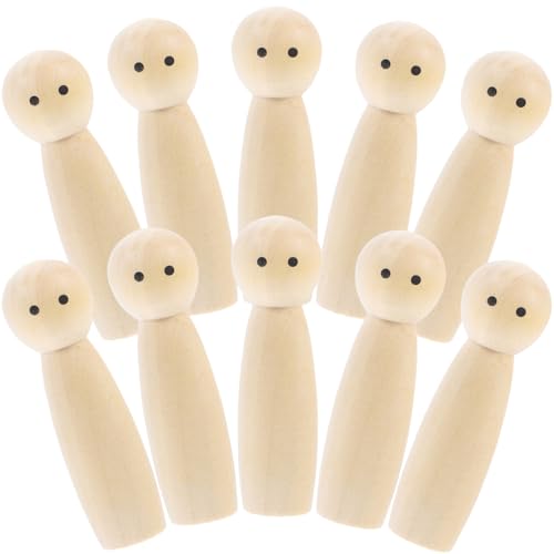 Holibanna 10 Stück Unbemalte Holzfiguren für DIY Bemalung Holzpuppen zum Gestalten Kinderspielzeug für Dekoration und Bastelprojekte Familien Holibanna 10 Stück Unbemalte Holzfiguren für DIY Bemalung Holzpuppen zum Gestalten Kinderspielzeug für Dekoration und Bastelprojekte Familien von Holibanna