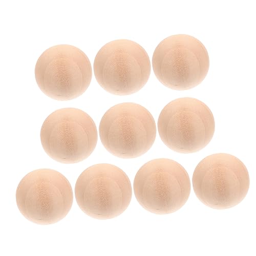 Holibanna 10 Stück Unlackierte Holzperlen Runde Holzkugeln Diy Bastelmaterial Natürliche Holzperlen für Kunsthandwerk und Spielzeuggestaltung Holibanna 10 Stück Unlackierte Holzperlen Runde Holzkugeln Diy Bastelmaterial Natürliche Holzperlen für Kunsthandwerk und Spielzeuggestaltung von Holibanna