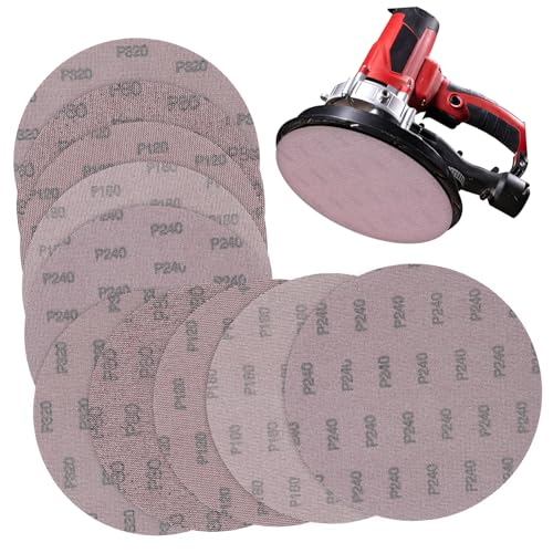 Holibanna 10 Teiliges Schleifpapier Schleifmittel Körnung Schleifpapier Trockenbau Scheibensieb Feinpolierpad Haken Und Schlaufensortiment Reparatur Nassschleifgitter Rund von Holibanna