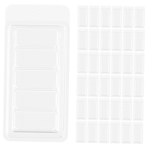 Holibanna 100 Stck Transparente Leere Wachsschmelzbehälter Fach multizellen für DIY kerzenherstellung Praktische Wachsschmelz clamshell formen zum Gleichzeitigen Gießen Mehrerer Kerzen von Holibanna