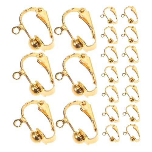 Holibanna 100 Stück Clip Ohrring Adapter für DIY Schmuckherstellung Federmechanismus für Komfortable Passform Geeignet für Ohrringe Einfach zu Verwenden für Anfänger und Profis von Holibanna