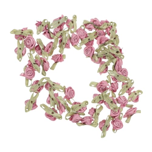 Holibanna 100 Stück Handgefertigte Stoffblumen Applikationen Kleine Stoffblumen für Bastelarbeiten DIY Hochzeitsdekoration Nähzubehör und Geschenkverpackungen von Holibanna