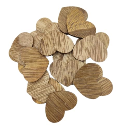 Holibanna 100 Stück Herzförmige Holzscheiben Vintage Dekorative Holzverzierung für Bastelarbeiten Hellbraun Holibanna 100 Stück Herzförmige Holzscheiben Vintage Dekorative Holzverzierung für Bastelarbeiten Hellbraun von Holibanna