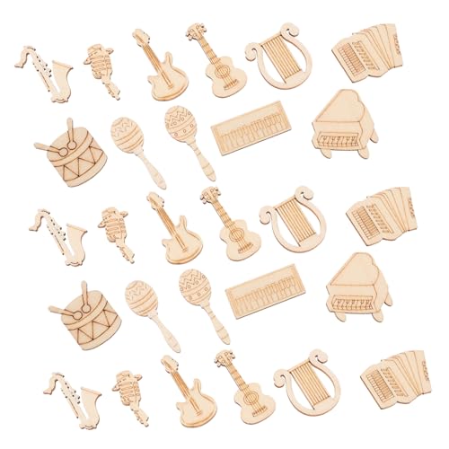 Holibanna 100 Stück Hölzerne Musikinstrumentendekoration Basteln DIY-Material Scheiben geformt Bausätze für unvollendete Holzverzierungen Holzhängeverzierung handwerkliche Verzierungen Holibanna 100 Stück Hölzerne Musikinstrumentendekoration Basteln DIY-Material Scheiben geformt Bausätze für unvollendete Holzverzierungen Holzhängeverzierung handwerkliche Verzierungen von Holibanna