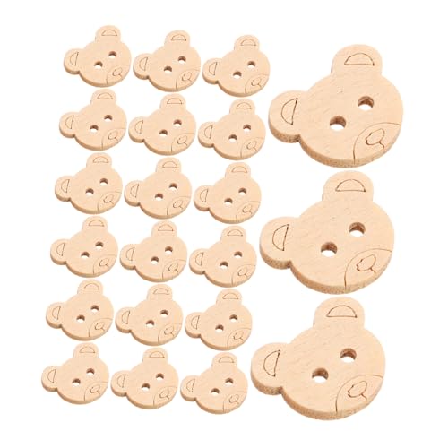 Holibanna 100 Stück Holzknöpfe Bärenform Naturholz Knöpfe zum Annähen DIY Kleidung Scrapbooking Basteln Langlebige Holzknoepfe für Kreative Handarbeiten Holibanna 100 Stück Holzknöpfe Bärenform Naturholz Knöpfe zum Annähen DIY Kleidung Scrapbooking Basteln Langlebige Holzknoepfe für Kreative Handarbeiten von Holibanna