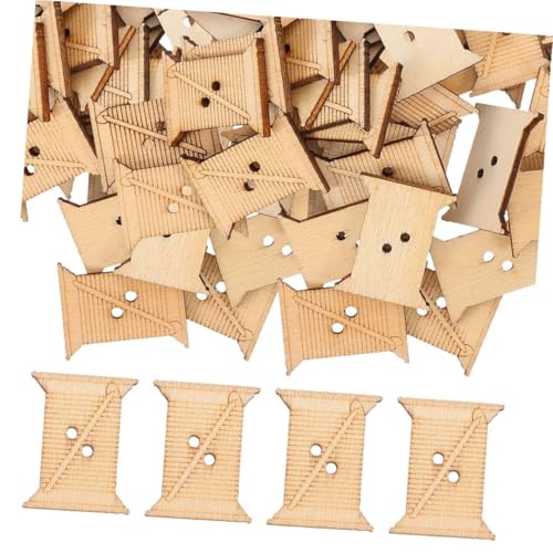 Holibanna 100 Stück Holzwickelbrett Blau Stickgarn-organizer-board Wickler Zahnseide-aufwickelbrett Stickerei Fadenwickelbretter Lagerung Von Wickelbrettern Spule Näh-einfädelbrett Beige von Holibanna