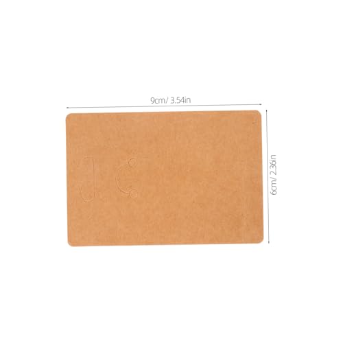 Holibanna 100 Stück Kraftpapier Schlüsselanhänger Display Karten Schlüsselring Verpackungskarten für Schmuck Leichte Schützende Keychain Halter für Mobile Präsentationen Holibanna 100 Stück Kraftpapier Schlüsselanhänger Display Karten Schlüsselring Verpackungskarten für Schmuck Leichte Schützende Keychain Halter für Mobile Präsentationen von Holibanna