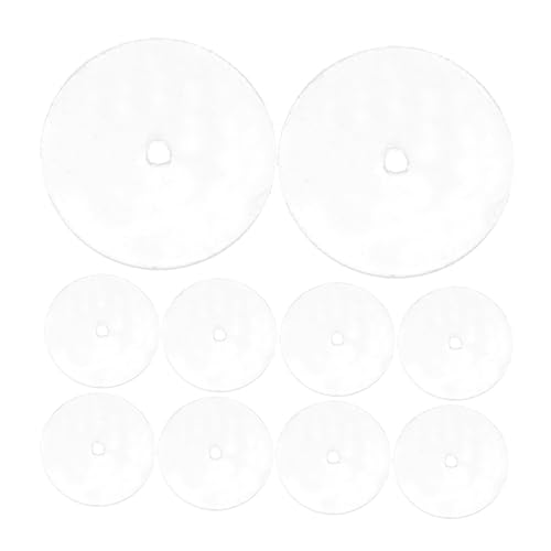 Holibanna 100 Stück Ohrring Stützaufkleber Ohrringe Ohrringscheiben Kunststoff Ohrringverschlüsse Kunststoffscheiben Zum Basteln Ohrring Stützflicken Ohrring Pads Ohrring von Holibanna