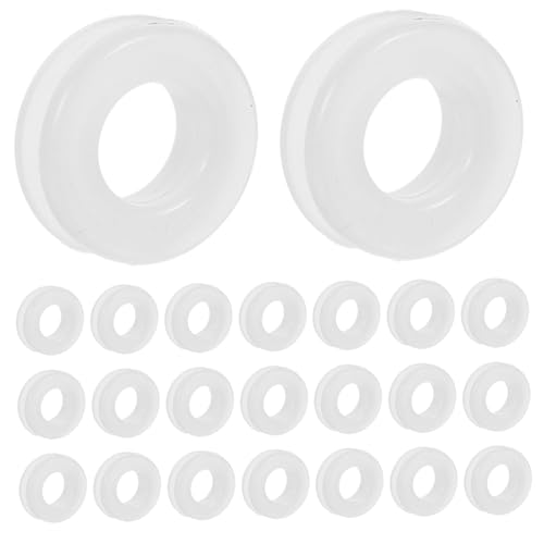 Holibanna 100 Stück Ohrstecker Sicherheitsringe Ohrpolster für Ohrstecker Rücken DIY Ohrclip Polster Rutschfeste Ohrpolster Hypoallergene Silikon Milchig von Holibanna