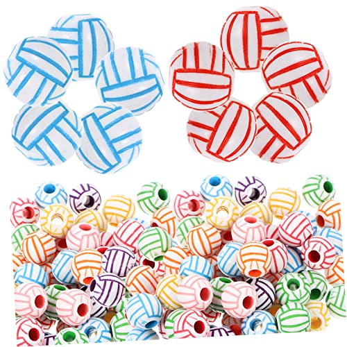 Holibanna 100 Stück Perlenarmbandzubehör Real Spaß Armband Diy Perlen Sortiert Bunt Perlen Für Die Herstellung Von Armbändern Sport Schüttgut Diy-perlen Runden Groß Acryl von Holibanna