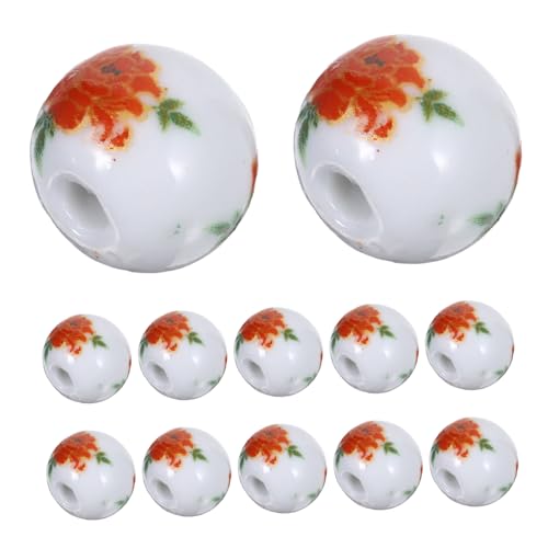 Holibanna 100 Stück Porzellanperlen Große Blumen abstandshalter Keramikperlen für DIY Schmuckherstellung Armbänder Halsketten Bastelmaterial Holibanna 100 Stück Porzellanperlen Große Blumen abstandshalter Keramikperlen für DIY Schmuckherstellung Armbänder Halsketten Bastelmaterial von Holibanna