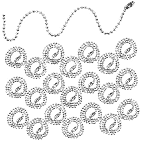 Holibanna 100 Stück Schild Reize Id-schlüsselband Perlen Lanyards Etiketten Stichworte Schlüsselketten Tag-kette Multi Schlüsselhalter Schlüsselanhänger Das Etikett Tag-zubehör Eisen von Holibanna