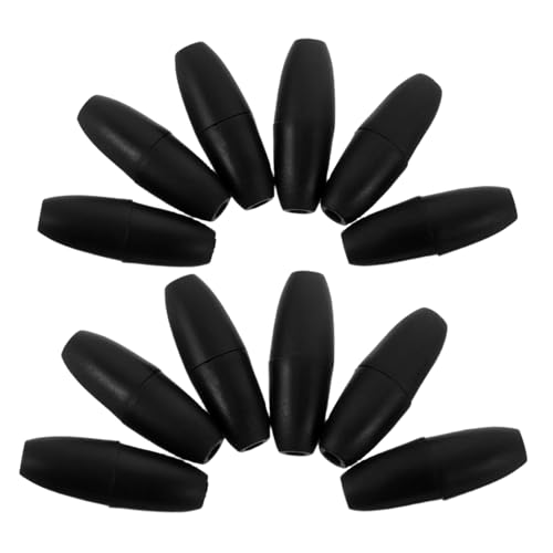 Holibanna 100 Stück Schwarze Kunststoff Bead Barrel Connectors mit Breakaway Verschluss Kompakte Schmuckverbinder für Halsketten Armbänder Lanyards Schnelles Abstecken für DIY von Holibanna