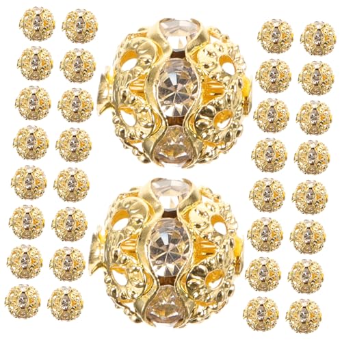 Holibanna 100 Stück Strass Rondell Spacer Perlen Abstandsperlen für Schmuckherstellung Kleine Runde DIY Bastelperlen mit Glatter Oberfläche für Armband und Halskette Zubehör Holibanna 100 Stück Strass Rondell Spacer Perlen Abstandsperlen für Schmuckherstellung Kleine Runde DIY Bastelperlen mit Glatter Oberfläche für Armband und Halskette Zubehör von Holibanna