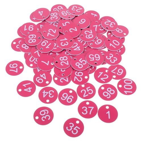 Holibanna 100 Stück Teiliges Kunststoff Nummernschilder mit Wiederverwendbare Robuste Identifikationsmarken für Schlüssel Gepäck Lagerung und Organisation in Restaurants Büros Schulen und Holibanna 100 Stück Teiliges Kunststoff Nummernschilder mit Wiederverwendbare Robuste Identifikationsmarken für Schlüssel Gepäck Lagerung und Organisation in Restaurants Büros Schulen und von Holibanna