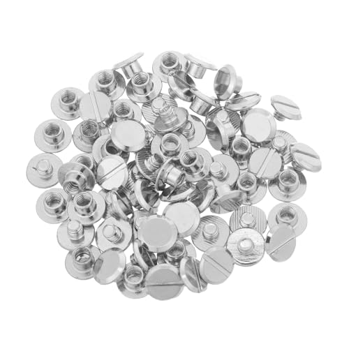 Holibanna 100 Stück Teiliges Metall Buchschrauben Langlebige Binding Screws mit Singleslot für Festen Halt Vielseitig Einsetzbar für Ordner Fotoalben Diy Scrapbooks für Büro Schule und Holibanna 100 Stück Teiliges Metall Buchschrauben Langlebige Binding Screws mit Singleslot für Festen Halt Vielseitig Einsetzbar für Ordner Fotoalben Diy Scrapbooks für Büro Schule und von Holibanna