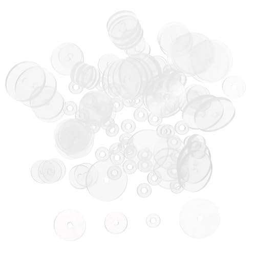 Holibanna 100 Stück Teiliges Silikon Ohrstecker Pads Ohrclips Polster Transparent Fester Sitz Komfortabel für DIY Ohrringe Ersatz Zubehör von Holibanna