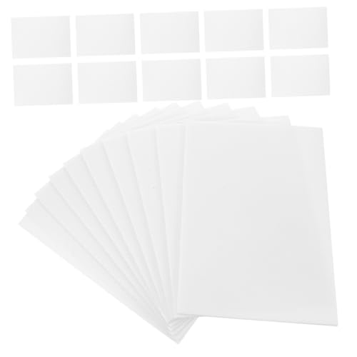 Holibanna 100 Stück Weiße Schaumstoff Druckplatten Set für Leichtes Flexibles Schaumstoffpapier für Schulprojekte Kartengestaltung Scrapbooking und DIY Basteln von Holibanna