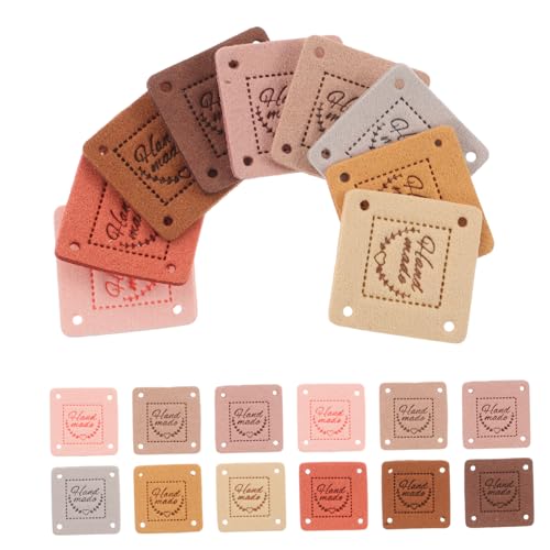 Holibanna 100 Stück Wildlederetikett Handgemachte Tags Zum Nähen Häkeletiketten Tags Für Handgefertigte Artikel Kleidungsetiketten Nähen Von Etiketten Für Handgefertigte Artikel Baumwolle von Holibanna