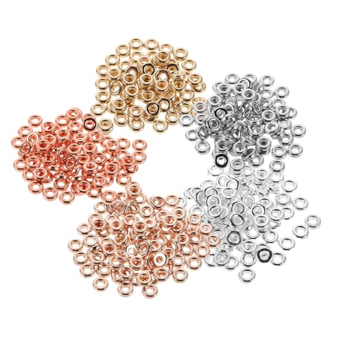 Holibanna 1000 Stück Flache Runde Metall Spacer Beads für Schmuckherstellung Flache Abstandshalter Perlen in Farben für DIY Armbänder Halsketten Ohrringe Glatte Runde Perlen für Holibanna 1000 Stück Flache Runde Metall Spacer Beads für Schmuckherstellung Flache Abstandshalter Perlen in Farben für DIY Armbänder Halsketten Ohrringe Glatte Runde Perlen für von Holibanna