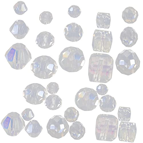 Holibanna 1000 Stück Kristallglas Perlen Set für DIY Schmuckherstellung Spacer Perlen für Armbänder und Ketten Langlebige und Farbechte Bastelperlen für Kreative Projekte von Holibanna