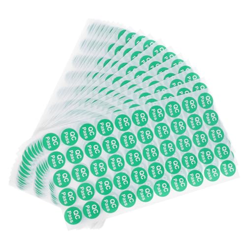 Holibanna 1000 Stück Qualitätsprüfungs Pass Etikettenaufkleber Versandetiketten Test Pass Etiketten Geräteetiketten Inspektionsaufkleber Kreditkartenaufkleber Ablel Qc von Holibanna
