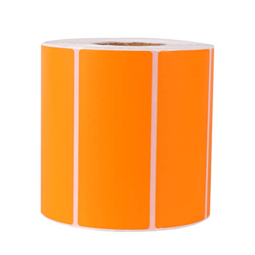 Holibanna 1000Stücke Papieretiketten Orange Selbstklebend Lösung zur Organisation und Kennzeichnung im Büro Hause um Flaschen Behälter und Ordner von Holibanna