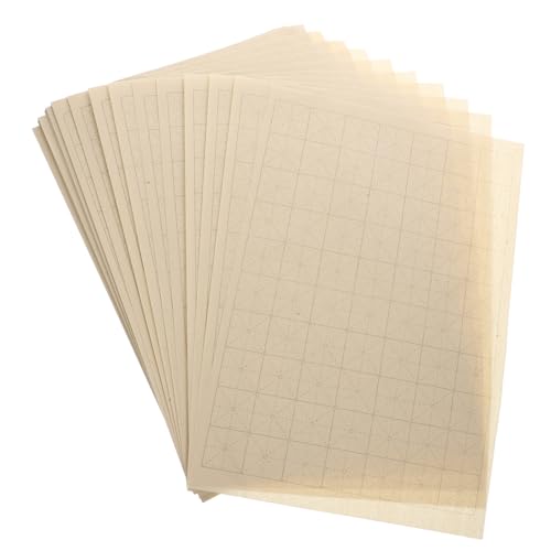 Holibanna 100Blätter Xuan Papier Für Kalligraphie Hochwertiges Reispapier Mit Großen Kästchen Für Chinesische Kalligraphie Schreiben Retro Design Kästchen von Holibanna