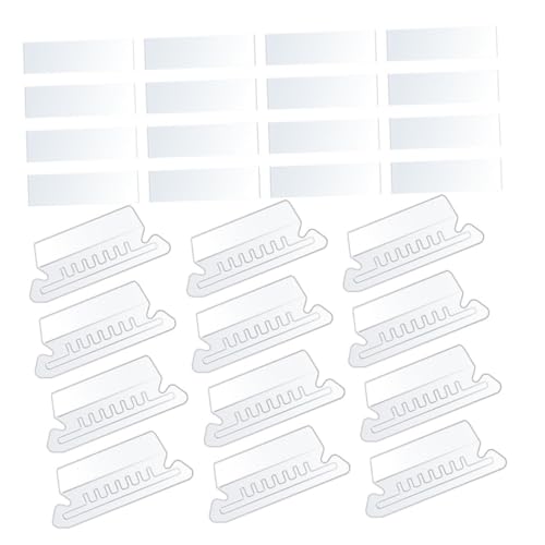 Holibanna 100Stücke Ablösbare Ordnerregisterkarten aus Beschriftungsetiketten für Dokumente Transparent für Bürobedarf und Klassifizierung von Holibanna