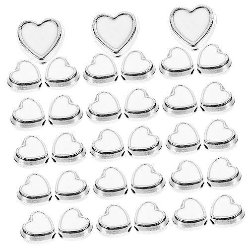 Holibanna 100Stücke DIY Perlen Herz Abstandshalterperlen Für Schmuckherstellung Für Armbänder Und Ketten Langlebigem Legierungsmaterial Leicht Auffädeln von Holibanna