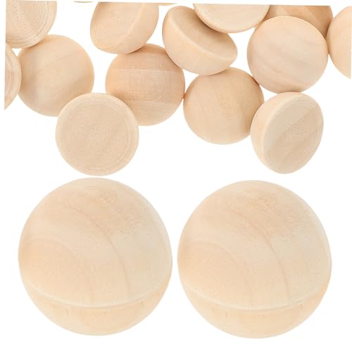 Holibanna 100Stücke Halbe Holzperlen Zum Basteln Unvollendete Halbkugel Holzperlen Bastelperlen Für DIY Dekorationen Kreativbedarf Für Armbänder Und Halsketten Holibanna 100Stücke Halbe Holzperlen Zum Basteln Unvollendete Halbkugel Holzperlen Bastelperlen Für DIY Dekorationen Kreativbedarf Für Armbänder Und Halsketten von Holibanna